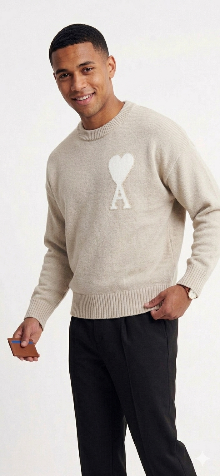 "Heart" - Sweater Cream