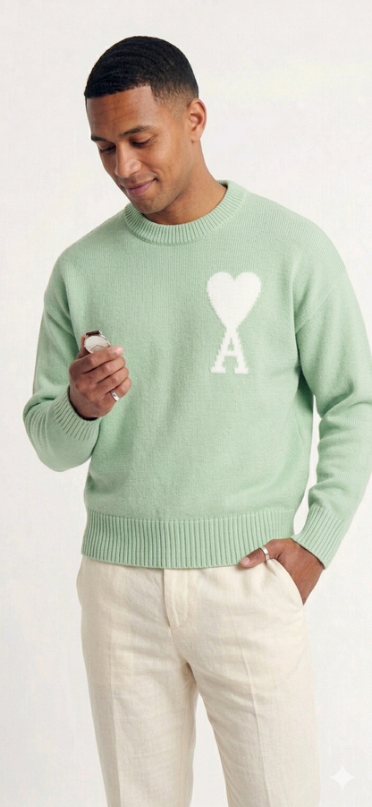 "Heart" - Sweater Mint